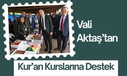 Vali Aktaş’tan Kur’an Kurslarına Destek