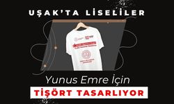 Uşak’ta Liseliler Yunus Emre İçin Tişört Tasarlıyor
