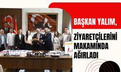 Başkan Yalım, Ziyaretçilerini Makamında Ağırladı