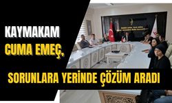 Kaymakam Cuma Emeç, sorunlara yerinde çözüm aradı