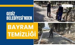 Gediz Belediyesi’nden Bayram Temizliği