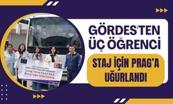 Gördes'ten Üç Öğrenci Staj İçin Prag’a Uğurlandı