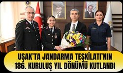 Uşak’ta Jandarma Teşkilatı’nın 186. Kuruluş Yıl Dönümü Kutlandı