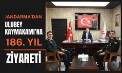 Jandarma’dan Ulubey Kaymakamı’na 186. Yıl Ziyareti