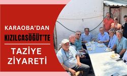 Karaoba’dan Kızılcasöğüt’te Taziye Ziyareti