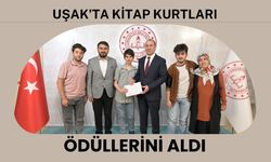 Uşak’ta Kitap Kurtları Ödüllerini Aldı