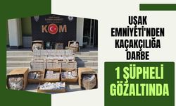 Uşak Emniyeti'nden Kaçakçılığa Darbe: 1 Şüpheli Gözaltında