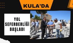 Kula’da Yol Seferberliği Başladı