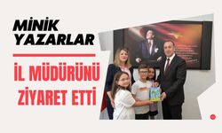 Minik Yazarlar İl Müdürünü Ziyaret Etti