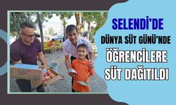 Selendi’de Dünya Süt Günü’nde Öğrencilere Süt Dağıtıldı