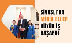 Sivaslı’da Minik Eller Büyük İş Başardı