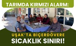 Tarımda Kırmızı Alarm: Uşak’ta Biçerdövere Sıcaklık Sınırı!