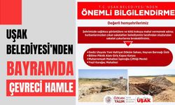 Uşak Belediyesi’nden Bayramda Çevreci Hamle