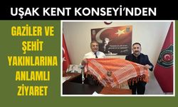 Uşak Kent Konseyi’nden Gaziler ve Şehit Yakınlarına Anlamlı Ziyaret