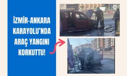 İzmir-Ankara Karayolu’nda Araç Yangını Korkuttu!