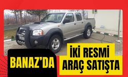 Banaz’da İki Resmi Araç Satışta