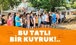 Çocukların Oluşturduğu Uzun Kuyruk merak uyandırdı!