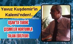 Uşak’ta Tarihi Çeşmeler Hortumla Talan Ediliyor!