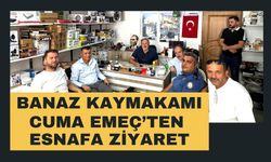 Banaz Kaymakamı Cuma Emeç’ten Esnafa Ziyaret