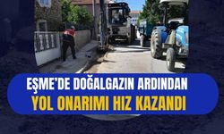 Eşme’de Doğalgazın Ardından Yol Onarımı Hız Kazandı
