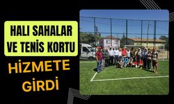 Halı Sahalar ve Tenis Kortu Hizmete Girdi