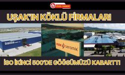 Uşak’ın Köklü Firmaları İSO İkinci 500’de Göğsümüzü Kabarttı