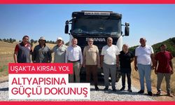 Uşak’ta Kırsal Yol Altyapısına Güçlü Dokunuş
