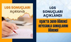 LGS Sonuçları Açıklandı: Uşak’ta 3699 Öğrenci Heyecanla Sonuçlarını Öğrendi