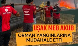 Uşak MEB AKUB Orman Yangınlarına Müdahale Etti