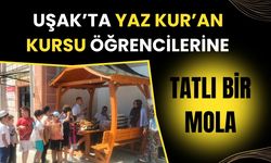 Uşak’ta Yaz Kur’an Kursu Öğrencilerine Tatlı Bir Mola