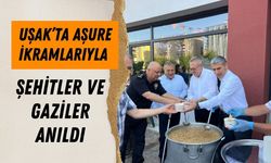 Uşak’ta Aşure İkramlarıyla Şehitler ve Gaziler Anıldı