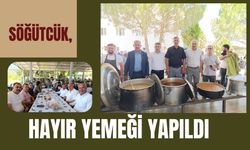 3 FARKLI İLDEN BİNLERCE KİŞİYİ BULUŞTURAN SÖĞÜTCÜK HAYIR YEMEĞİ YAPILDI