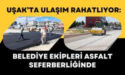 Uşak’ta Ulaşım Rahatlıyor: Belediye Ekipleri Asfalt Seferberliğinde