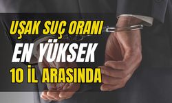 Uşak Suç Oranı En Yüksek 10 İl Arasında