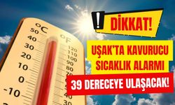 Uşak’ta Kavurucu Sıcaklık Alarmı: 39 Dereceye Ulaşacak!