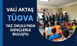 Vali Aktaş TÜGVA Yaz Okulu’nda Gençlerle Buluştu