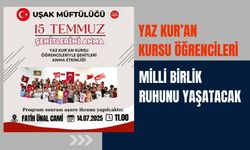 Yaz Kur’an Kursu Öğrencileri Milli Birlik Ruhunu Yaşatacak