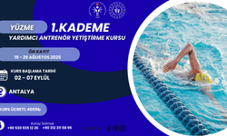 Antalya’da Yüzme 1. Kademe Yardımcı Antrenör Kursu Başlıyor