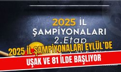 2025 İl Şampiyonaları Eylül’de Uşak ve 81 İlde Başlıyor