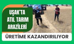 Uşak’ta Atıl Tarım Arazileri Üretime Kazandırılıyor