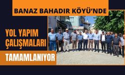 Banaz Bahadır Köyü’nde Yol Yapım Çalışmaları Tamamlanıyor