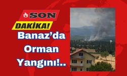 Banaz’da Orman Yangını! Söndürme Çalışmaları Başladı