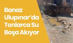 Banaz Ulupınar’da Tonlarca Su Boşa Akıyor