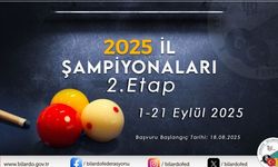 2025 İl Bilardo Şampiyonası Başvuruları Başlıyor