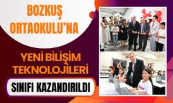 Bozkuş Ortaokulu’na Yeni Bilişim Teknolojileri Sınıfı Kazandırıldı