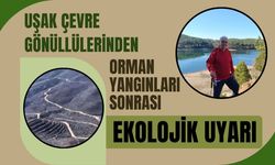 Uşak Çevre Gönüllülerinden Orman Yangınları Sonrası Ekolojik Uyarı