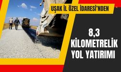 Uşak İl Özel İdaresi’nden 8,3 Kilometrelik Yol Yatırımı