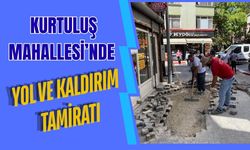 Kurtuluş Mahallesi’nde Yol ve Kaldırım Tamiratı