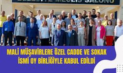 Mali Müşavirlere Özel Cadde ve Sokak İsmi Kabul Edildi
