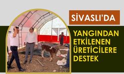 Sivaslı’da Yangından Etkilenen Üreticilere Destek